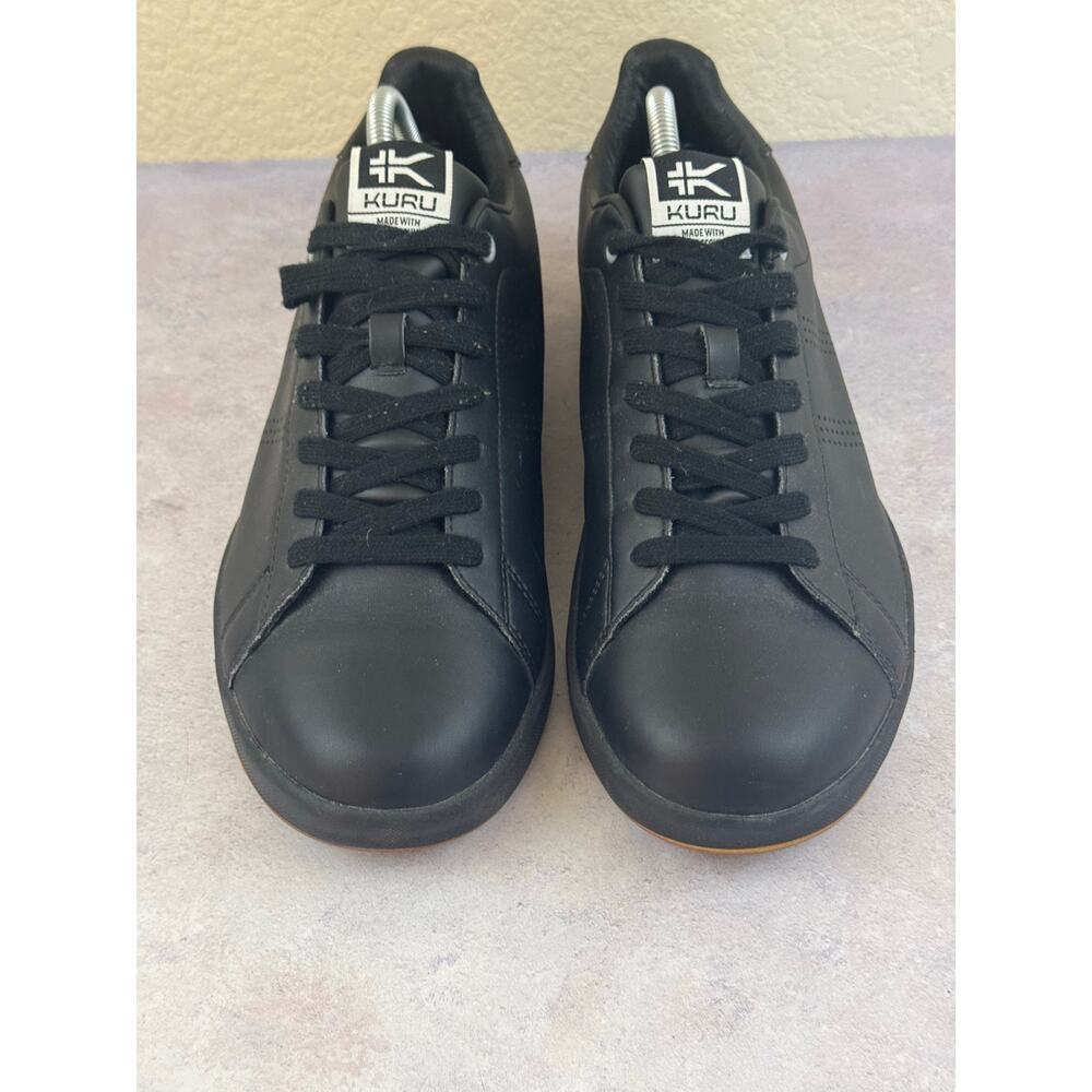 Kuru Roam Classic Court SZ 10.5 Black Leather Men's Sneakers